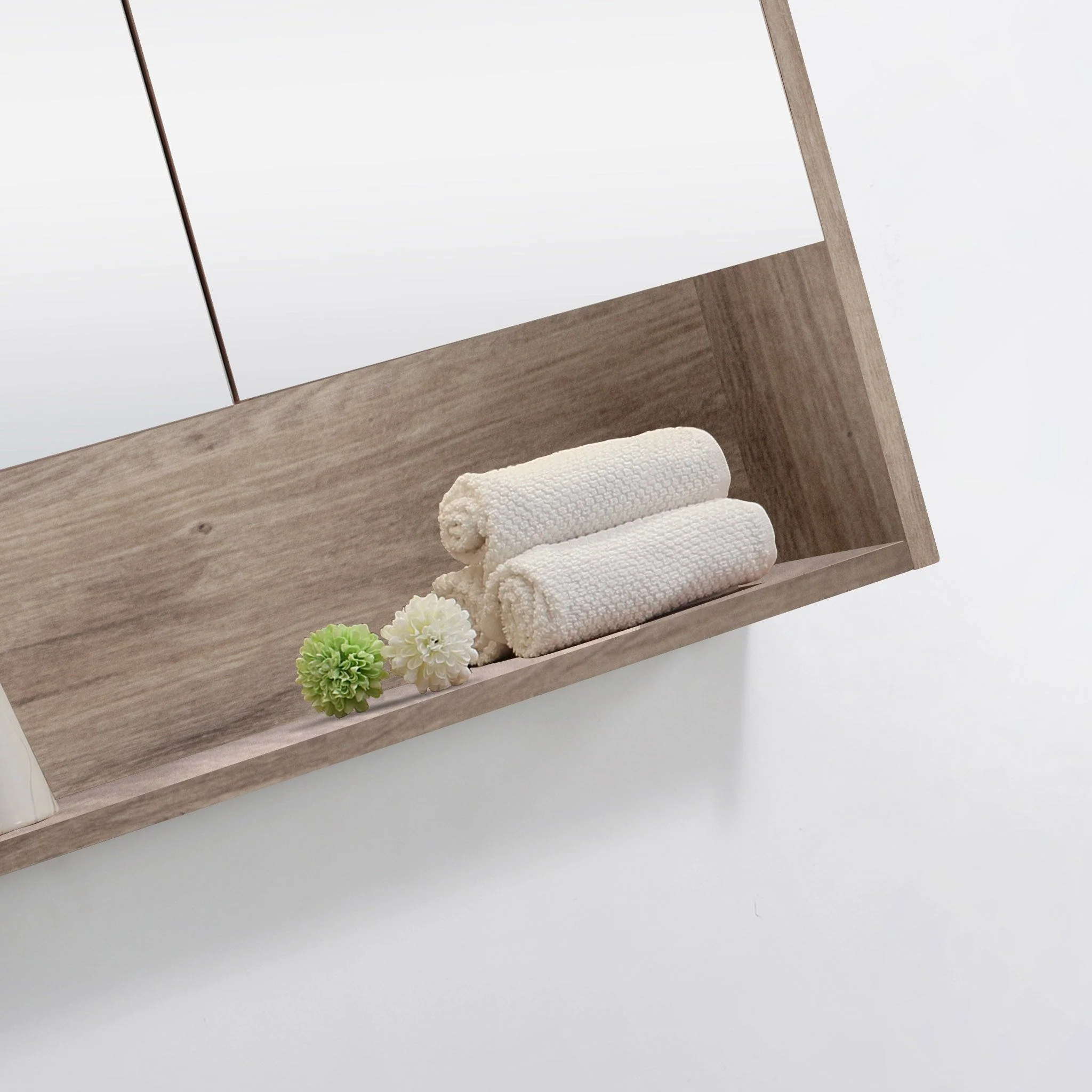 Clearance - ALBANY 900mm Oak Shaving Cabinet - Image 4