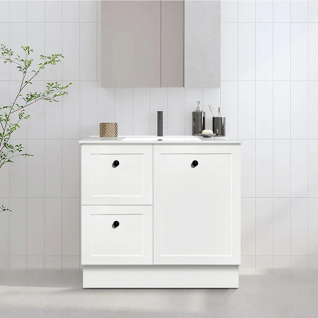 Clearance - AUSTIN 900mm Floor Standing Bathroom Vanity Left Hand Side - Image 3