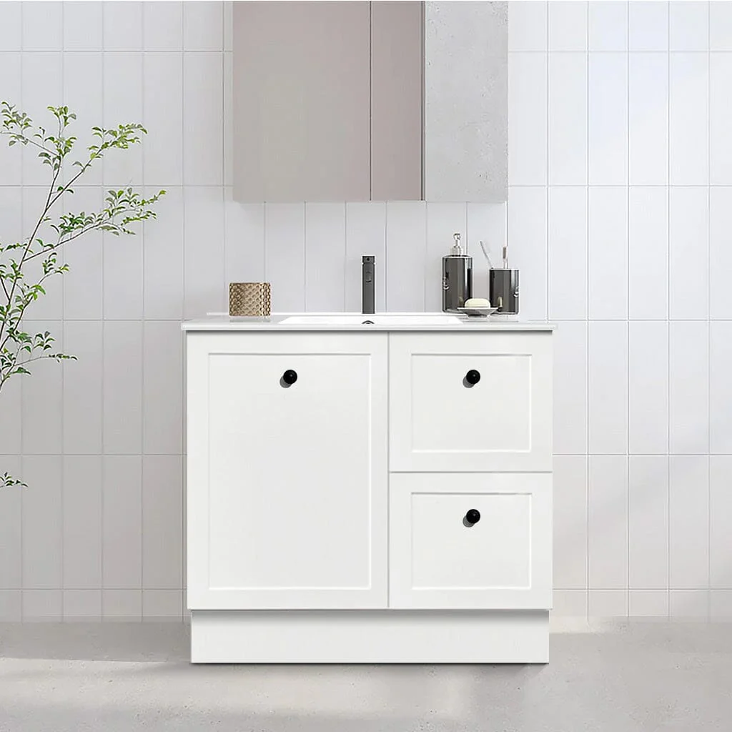 Clearance - AUSTIN 900mm Floor Standing Bathroom Vanity Right Hand Side - Image 3