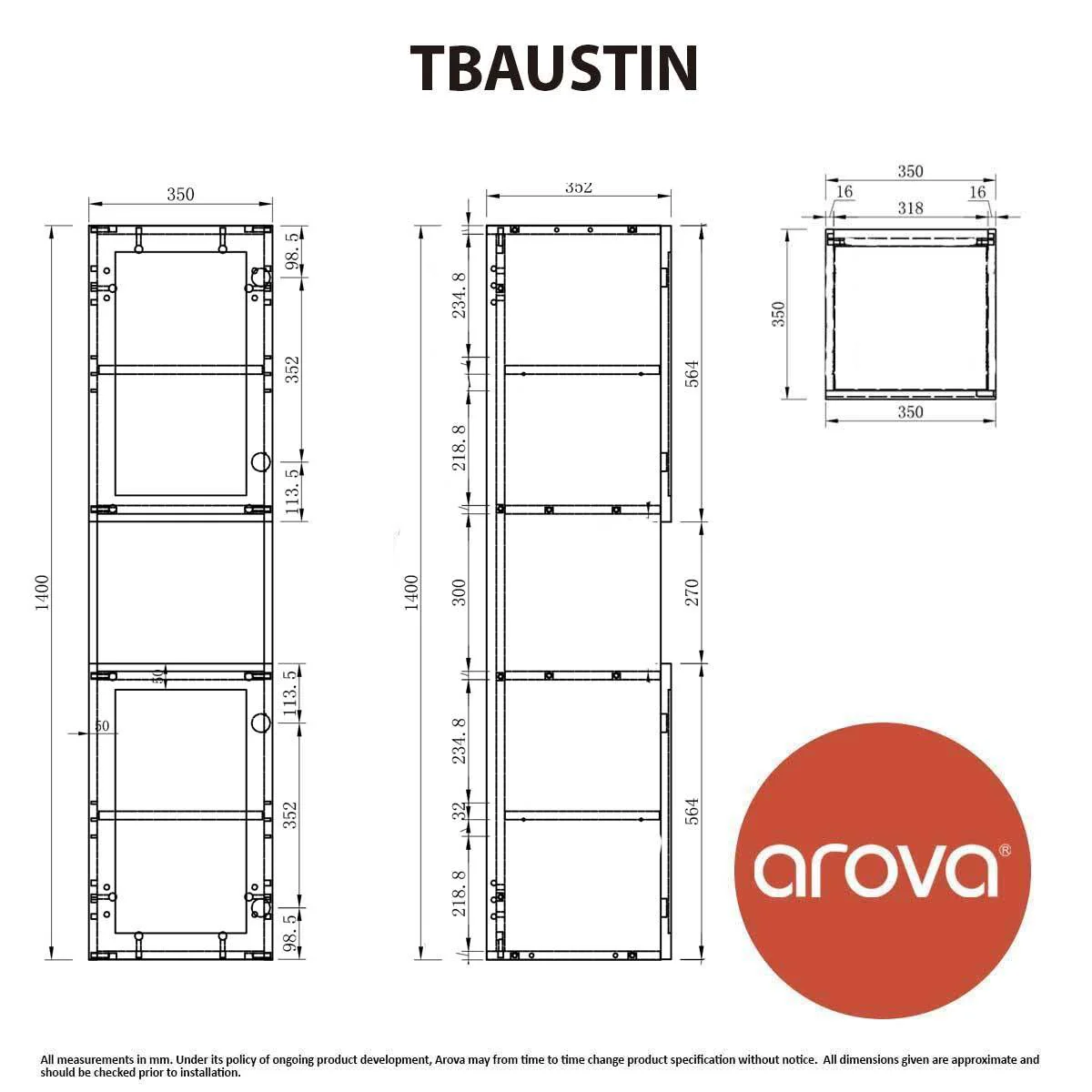 Clearance - AUSTIN Tallboy Bathroom Cabinet - Image 3