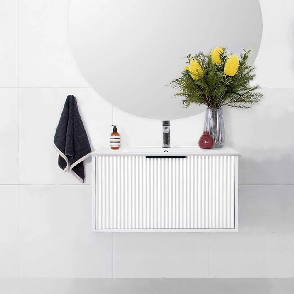 Clearance - Avery 750mm Wall Hung Bathroom Vanity - Image 4