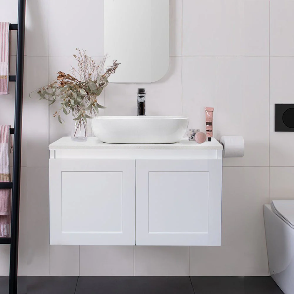 Clearance - CLOVER 600mm Wall Hung Bathroom Vanity - Image 4