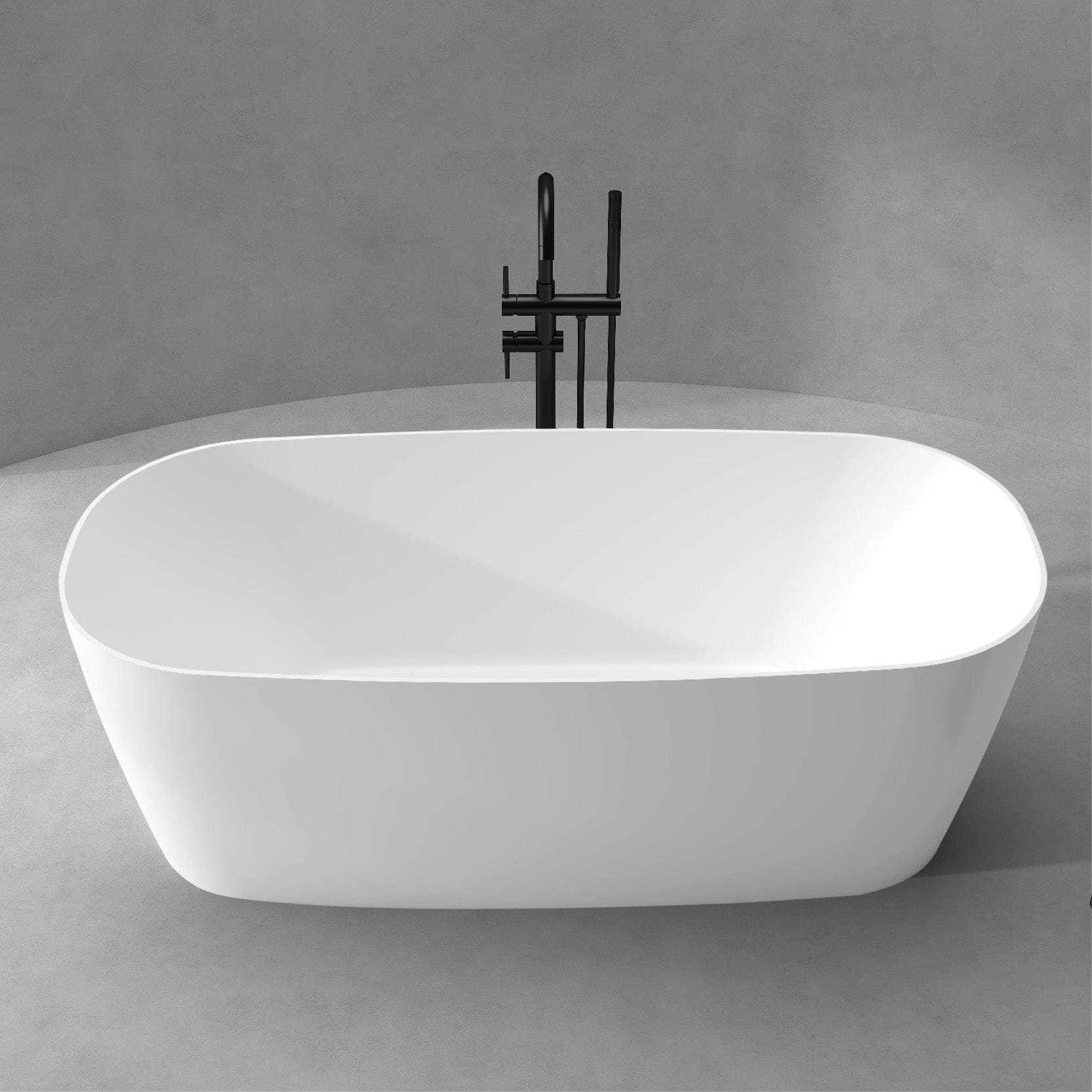 Clearance - DANA 1500mm Oval Freestanding Bathtub Gloss White - Image 6