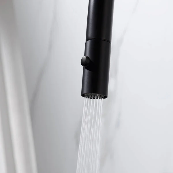 Dolce Pull Out Kitchen Mixer with Veggie Spray Matte Black - Image 4