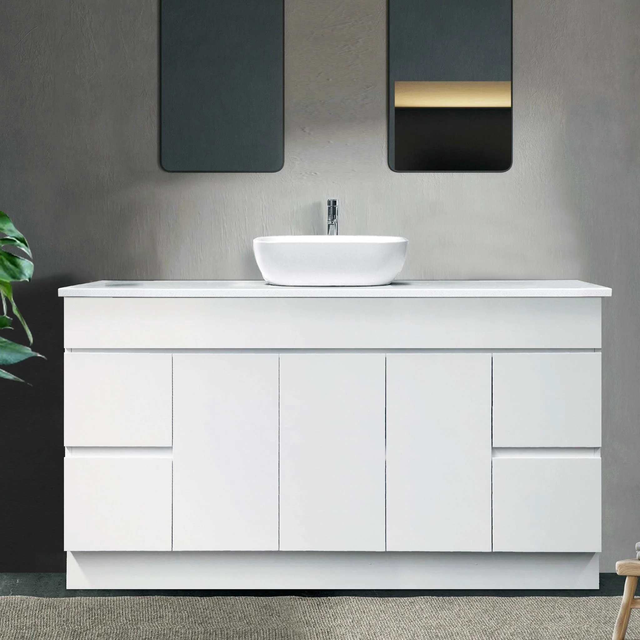 Clearance - LUCA 1500mm Floor Standing Bathroom Vanity - Image 8