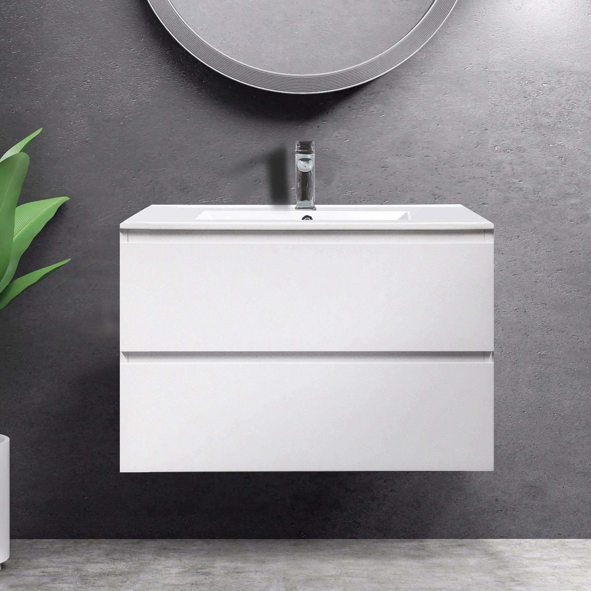 Clearance - Mia 750mm Wall Hung Vanity - Image 4