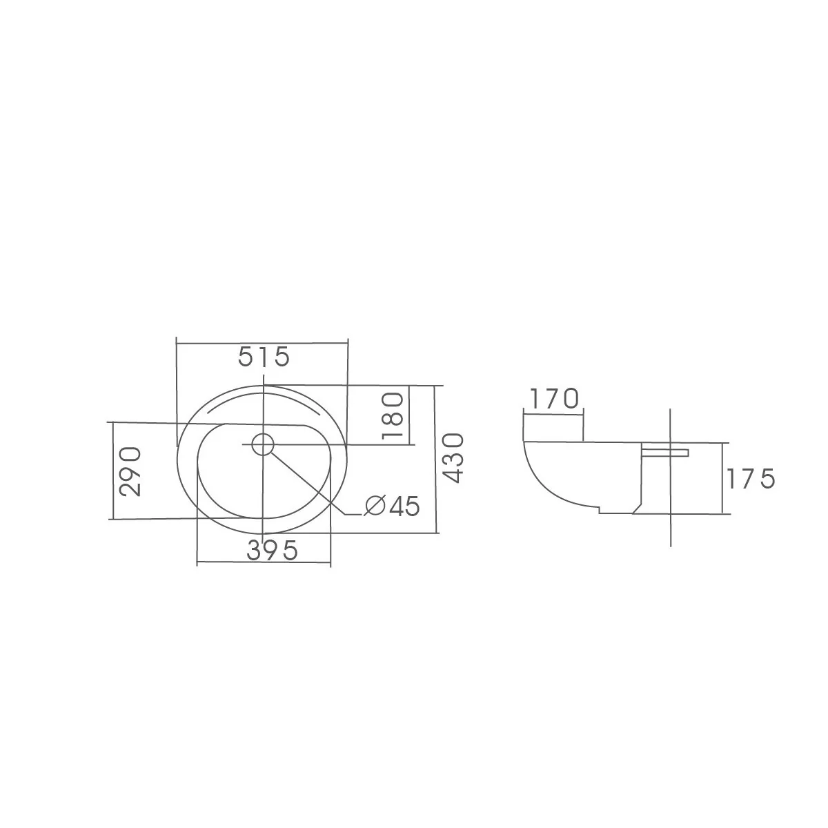 COMO Semi Recess Round Basin - Image 9