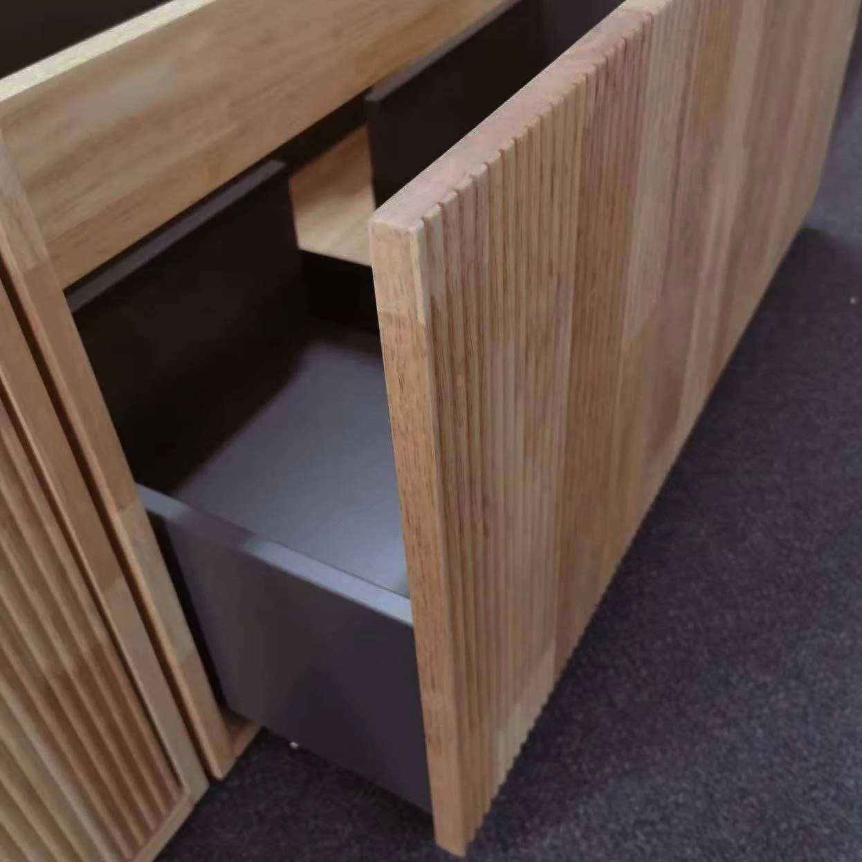 Clearance - Somer 1500mm Timber Wall Hung Bathroom Vanity - Double Bowl - Image 5