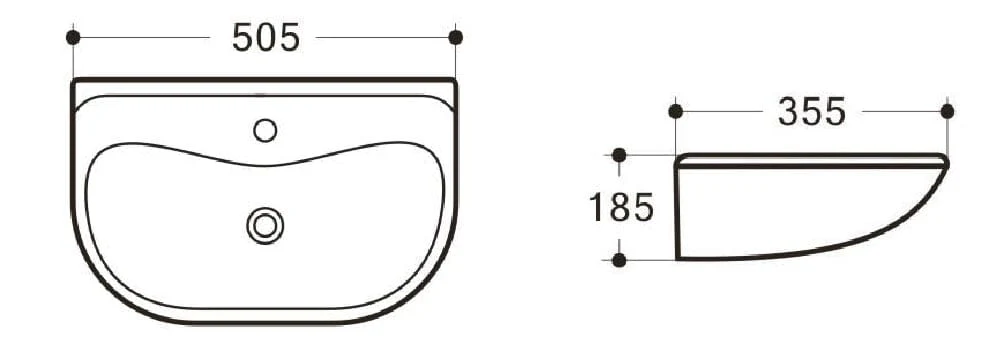 MOBI Wall Hung Basin - Image 8