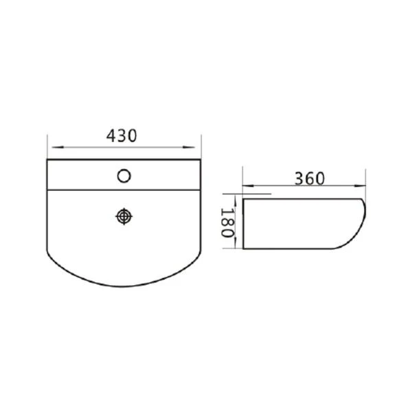 MINTY-II Wall Hung Basin - Image 10
